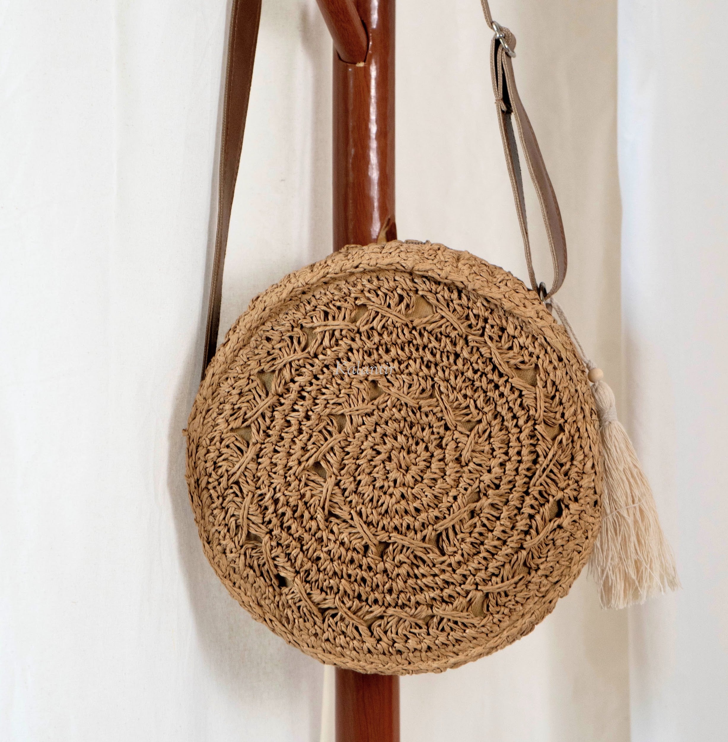 Buy Straw Bag Round Summer Straw Large Woven Bag Purse For Women Vocation  Tote Handbags Online at desertcartINDIA